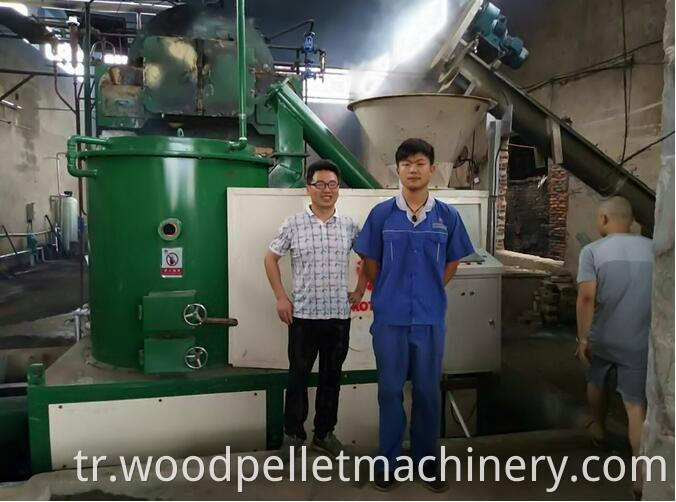 customer biomass pellet burner 